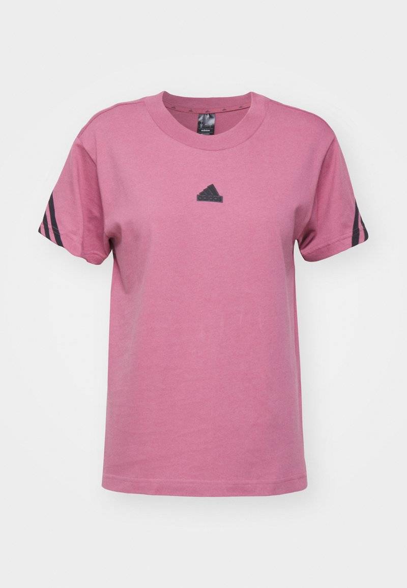 adidas Sportswear adidas Sportswear FUTURE ICONS THREE STRIPES - Print T-shirt - preloved crimson Exklusivangebot