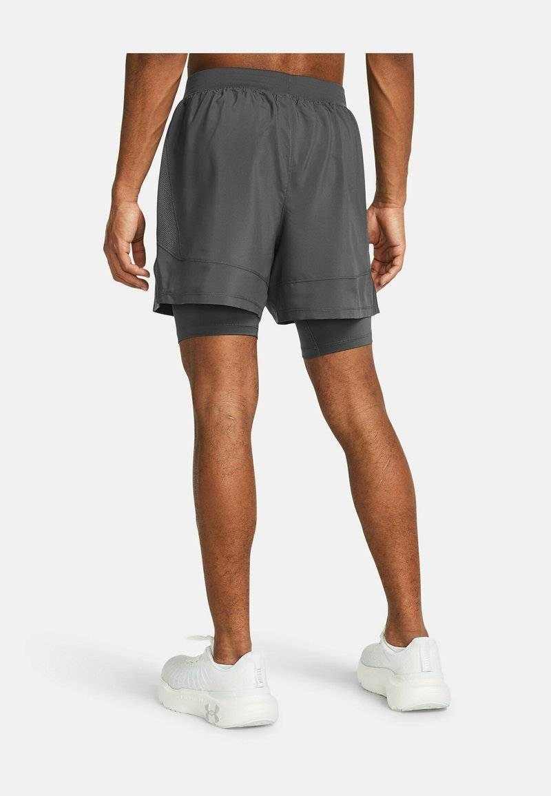 Under Armour Under Armour LAUNCH SHORTS 2-IN-1 - Sports shorts - castlerock Saisonschlussverkauf