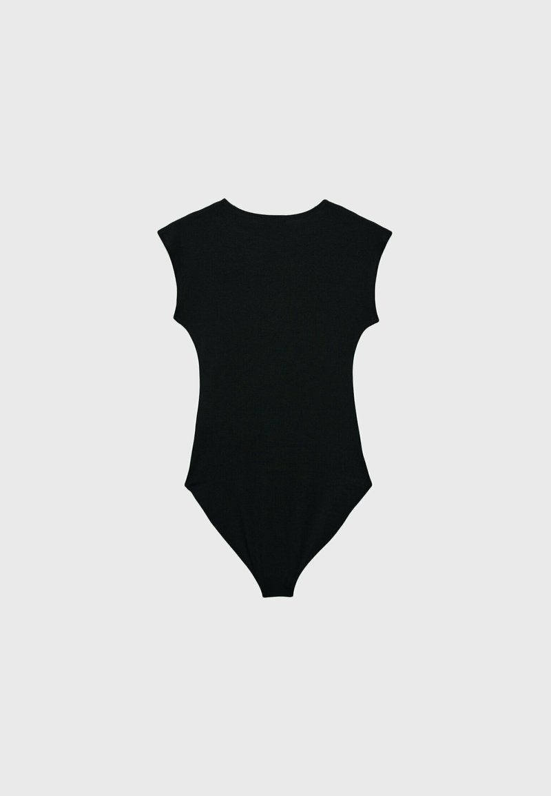 Stradivarius Stradivarius MINI SLEEVE - Print T-shirt - black Letzter Tag