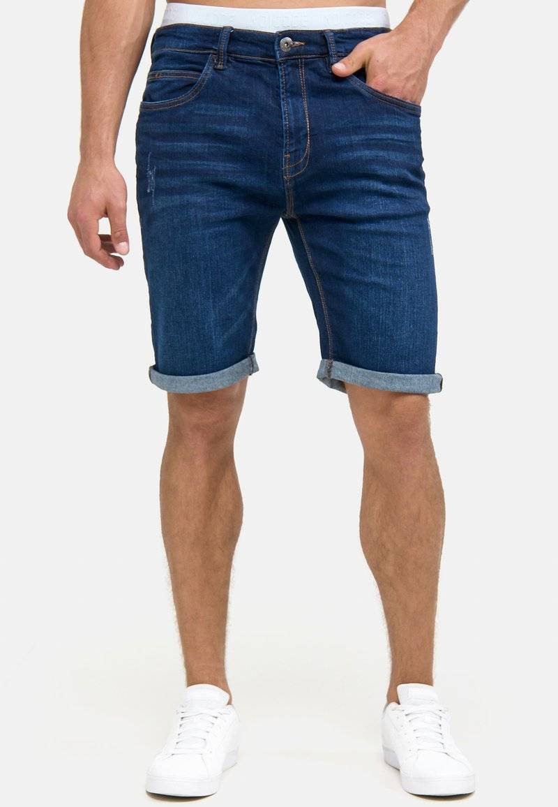 INDICODE JEANS INDICODE JEANS INCADEN - Denim shorts - blau Zeitbegrenzte Promotion