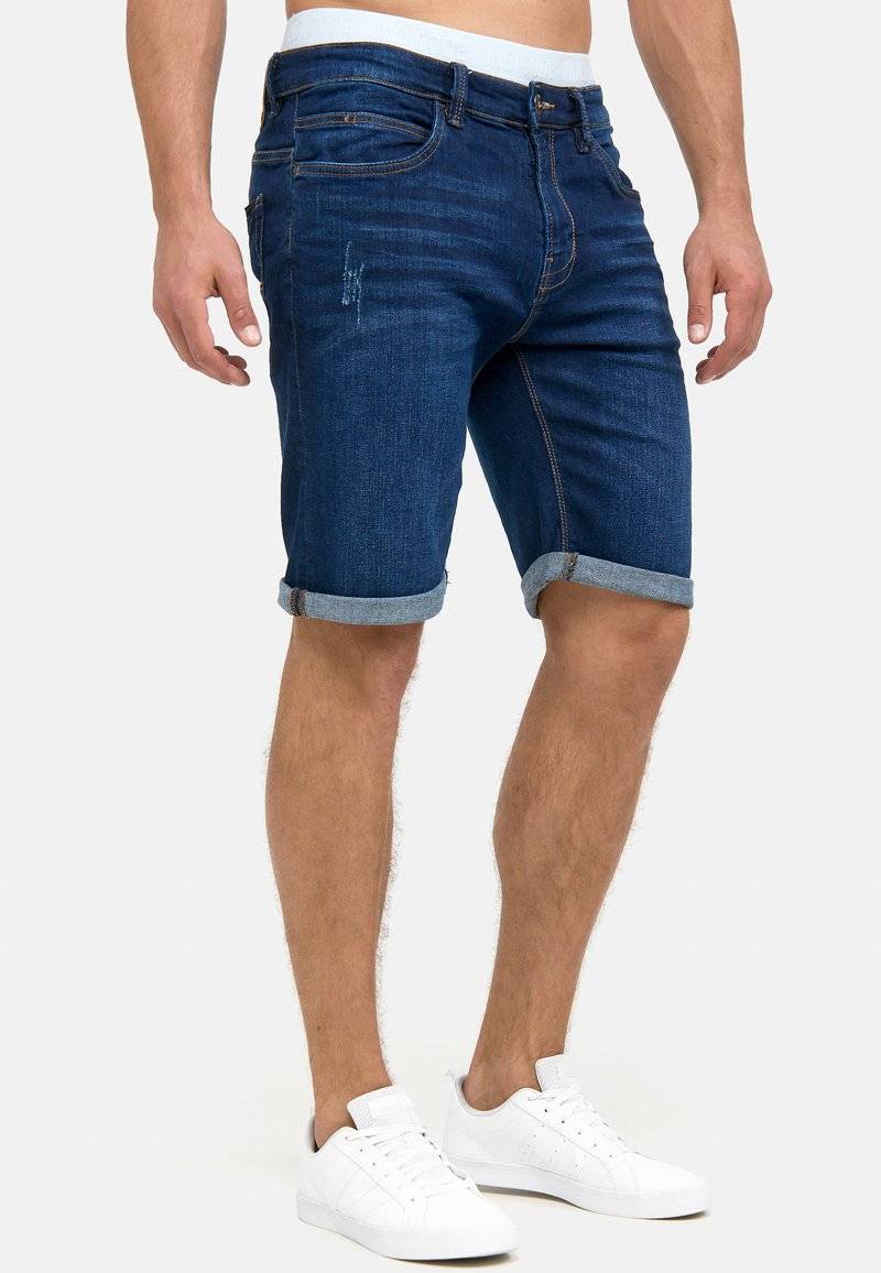 INDICODE JEANS INDICODE JEANS INCADEN - Denim shorts - blau Zeitbegrenzte Promotion