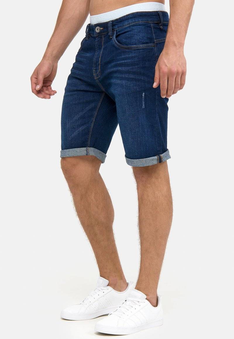 INDICODE JEANS INDICODE JEANS INCADEN - Denim shorts - blau Zeitbegrenzte Promotion