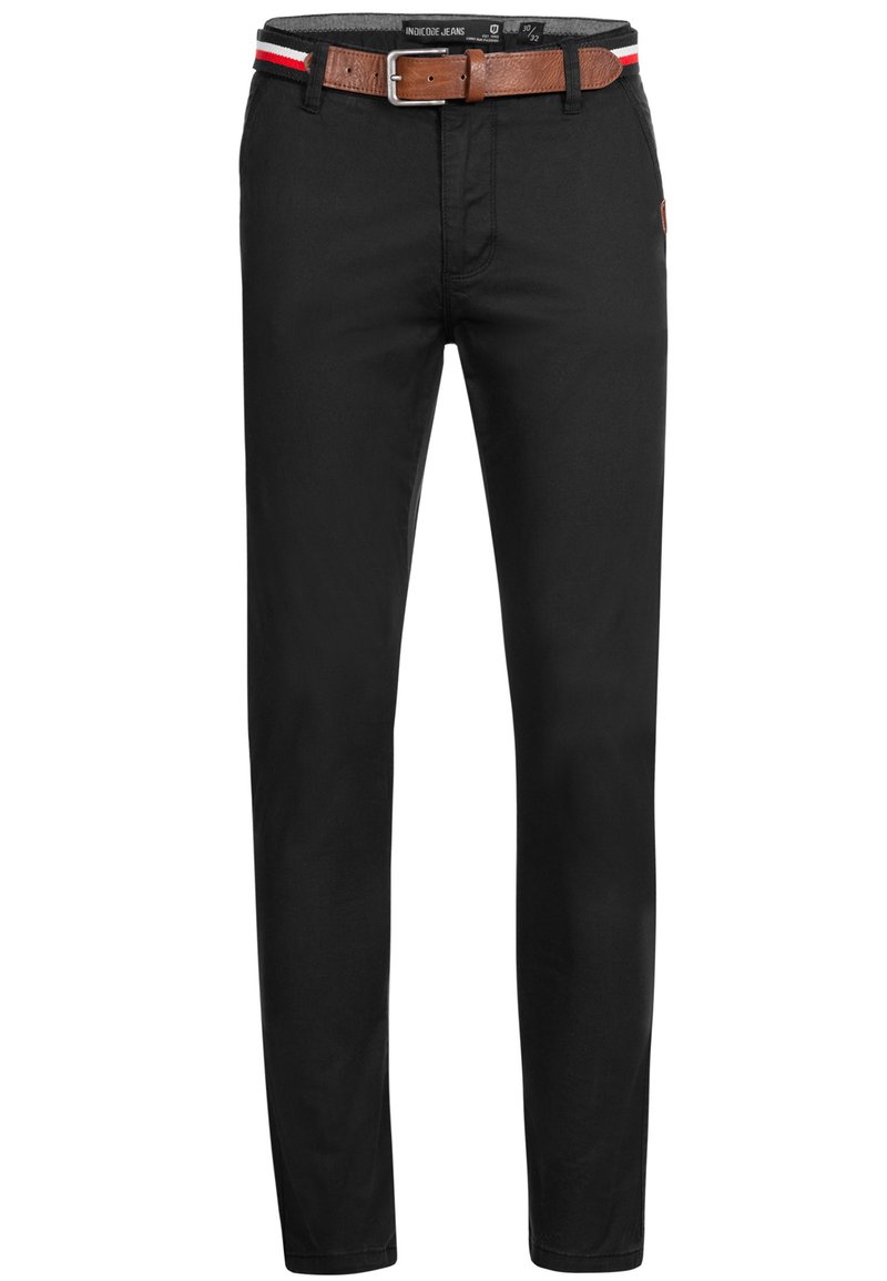 INDICODE JEANS INDICODE JEANS CHERRY - Chinos - black Bis zu 65% Rabatt
