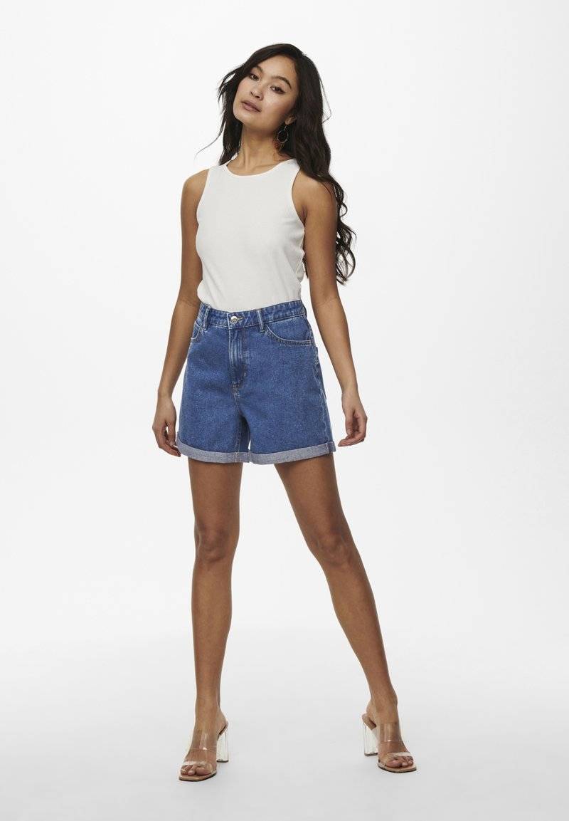 ONLY ONLY LIFE - Denim shorts - medium blue denim 50% Rabatt mit kostenlosem Versand