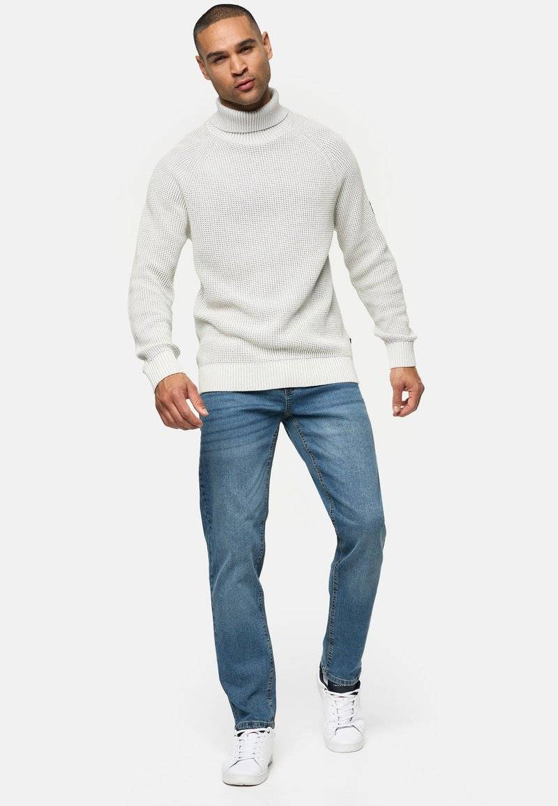 INDICODE JEANS INDICODE JEANS INSANTINO - Straight leg jeans - medium dark cloud Clearance-Verkauf