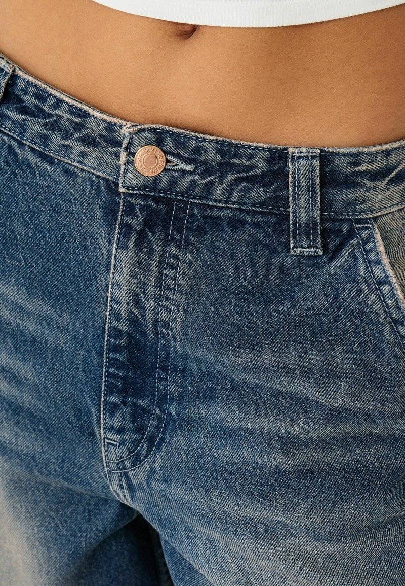 Bershka Bershka Relaxed fit jeans - dark blue Kostenloser Versand international