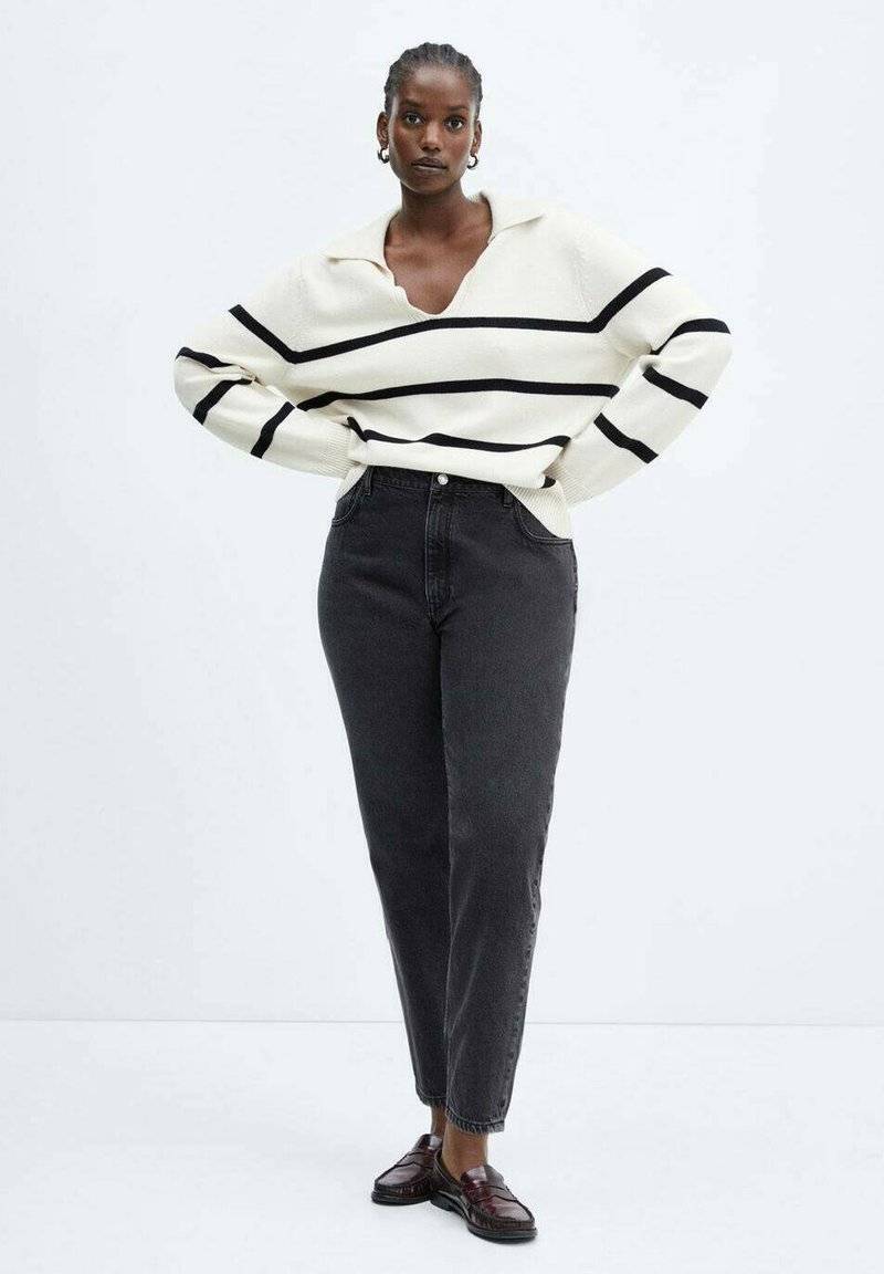 Mango Mango Straight leg jeans - black denim Begrenzt auf 3 Tage