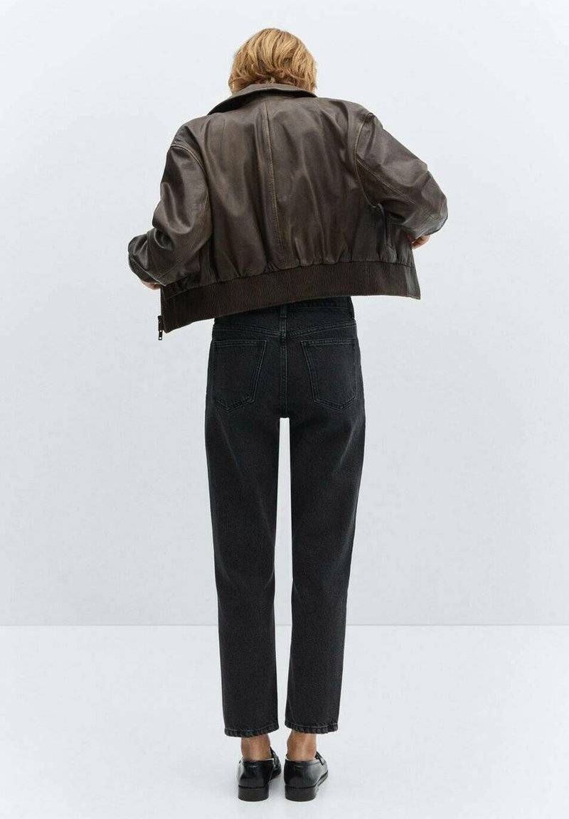 Mango Mango Straight leg jeans - black denim Begrenzt auf 3 Tage