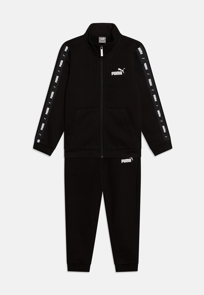 Puma Puma TAPE SWEAT SUIT UNISEX SET - Tracksuit - black Räumungsverkauf