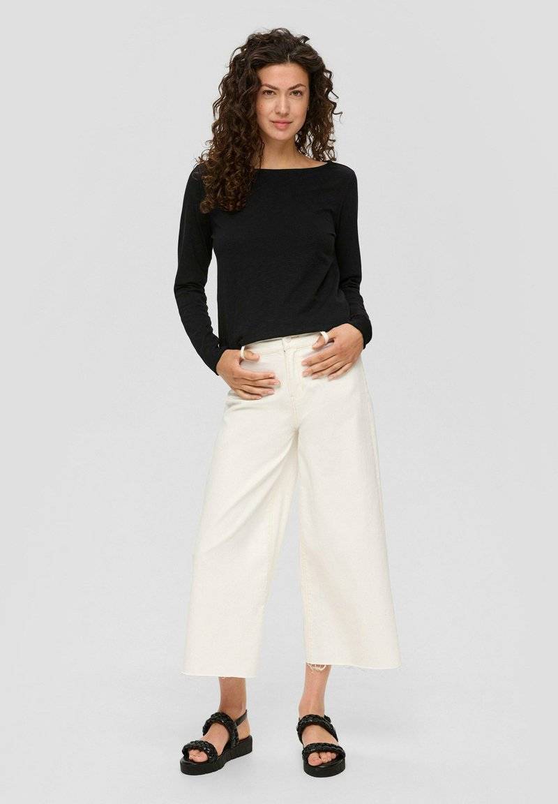 s.Oliver s.Oliver MIT U-BOOT-AUSSCHNITT - Long sleeved top - schwarz Letzte 3 Tage