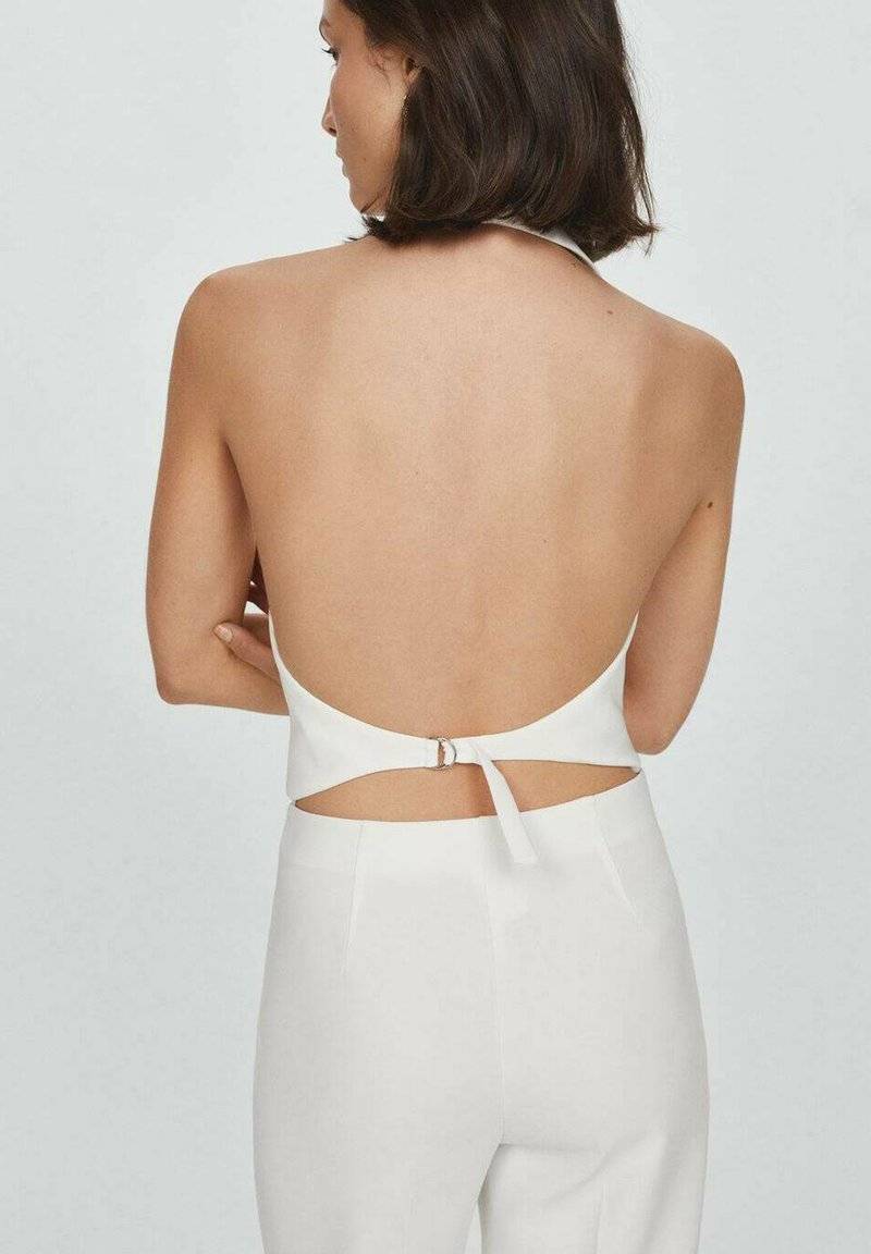 Mango Mango IGUANA - Waistcoat - white Neueste Stile