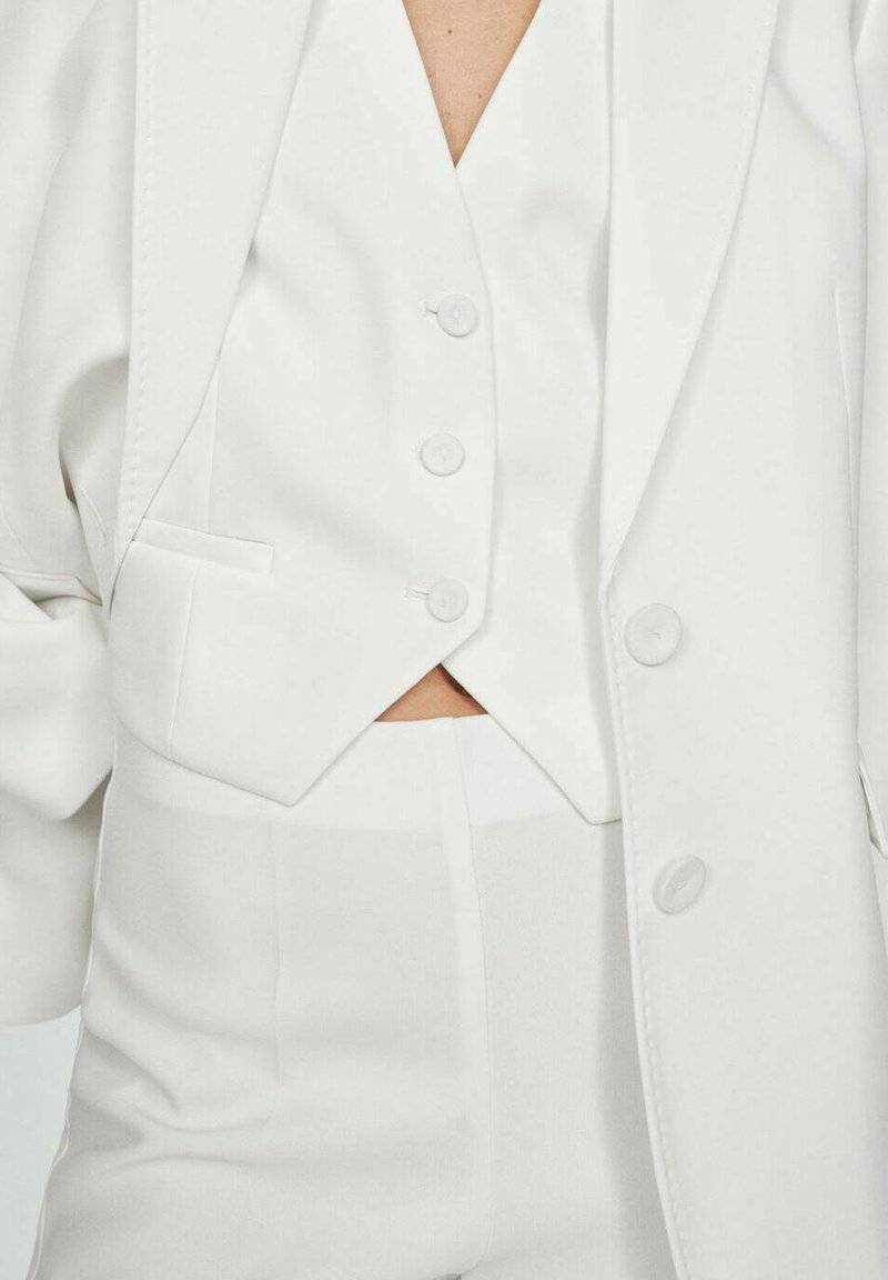 Mango Mango IGUANA - Waistcoat - white Neueste Stile