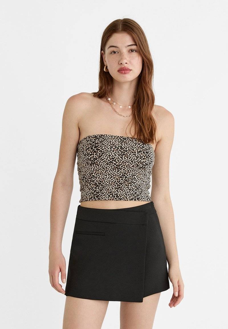 Stradivarius Stradivarius A-line skirt - black Kostenloser Versand international