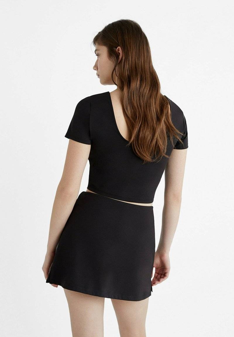 Stradivarius Stradivarius Mini skirt - black Black Friday Preise