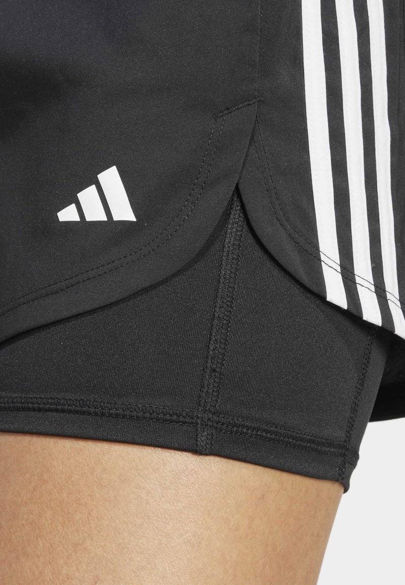 adidas Performance adidas Performance PACER 3-STRIPES WOVEN - Sports shorts - black Rabatte dieses Monats