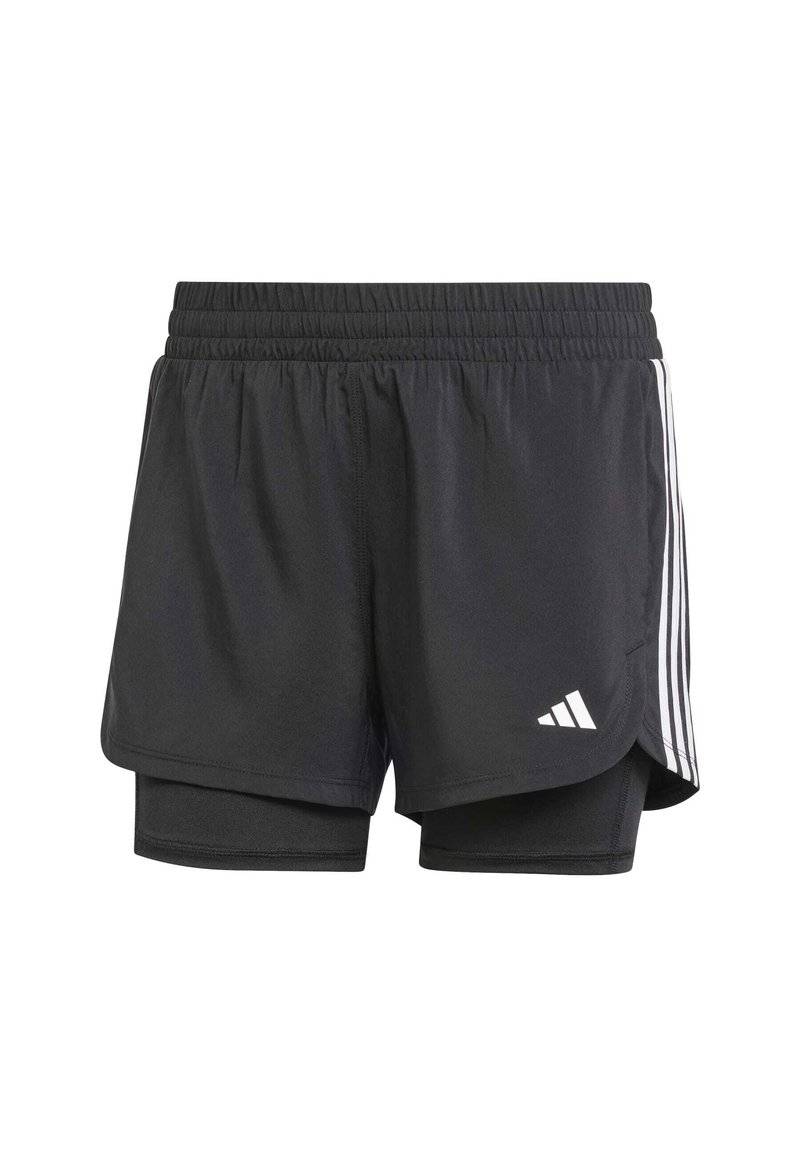 adidas Performance adidas Performance PACER 3-STRIPES WOVEN - Sports shorts - black Rabatte dieses Monats