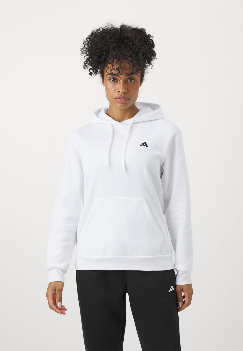 adidas Sportswear adidas Sportswear ESSENTIALS SMALL LOGO FEEL COZY HOODIE - Hoodie - white Outlet