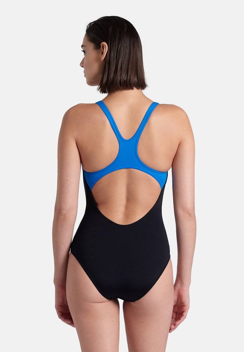 Arena Arena REFLECTING - Swimsuit - black blue river Auslauf