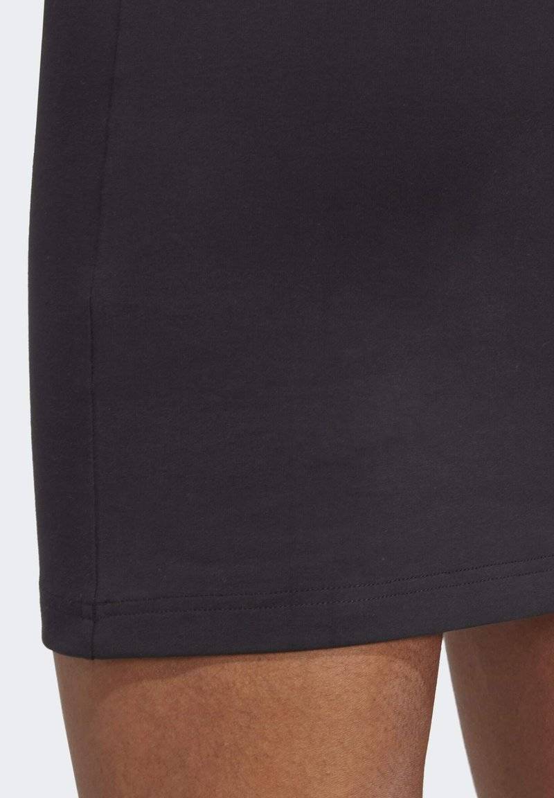 adidas Sportswear adidas Sportswear ESSENTIALS 3-STRIPES SINGLE FITTED - Jersey dress - black white Günstig kaufen