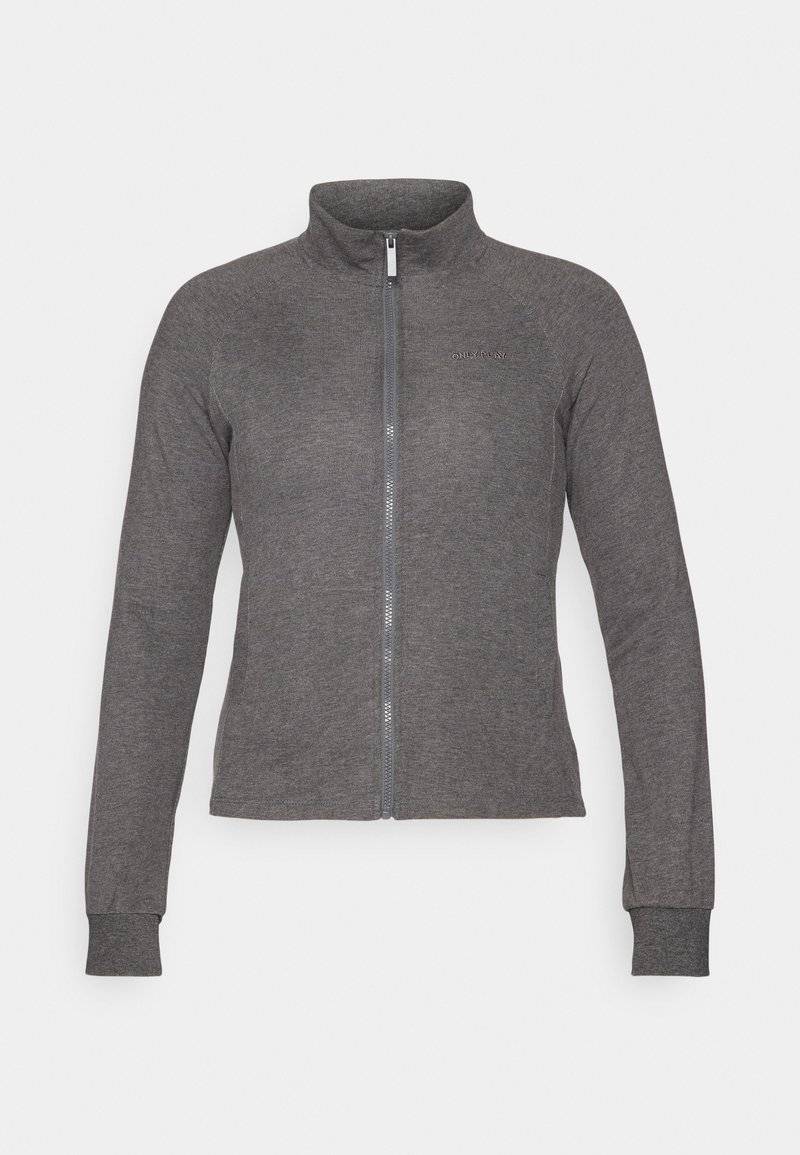 ONLY Play ONLY Play ONPMELINA ZIP - Zip-up sweatshirt - dark grey melange 50% Rabatt mit kostenlosem Versand