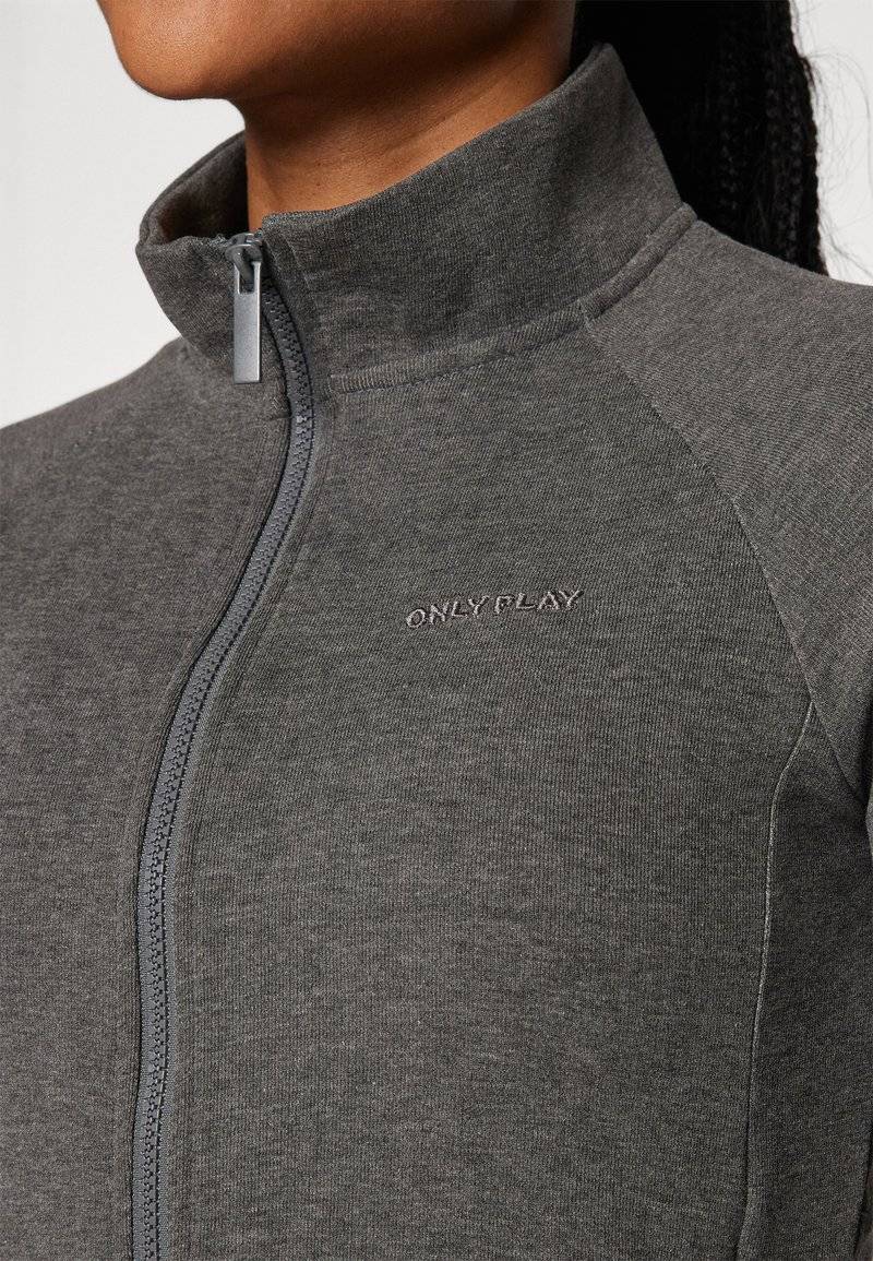 ONLY Play ONLY Play ONPMELINA ZIP - Zip-up sweatshirt - dark grey melange 50% Rabatt mit kostenlosem Versand