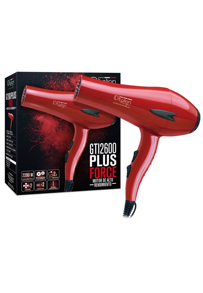 Italian Design Italian Design ELECTRICAL ITEMS GTI 2600 DRYER FORCE PLUS - Hair Styling Tool - red Versandkostenfrei