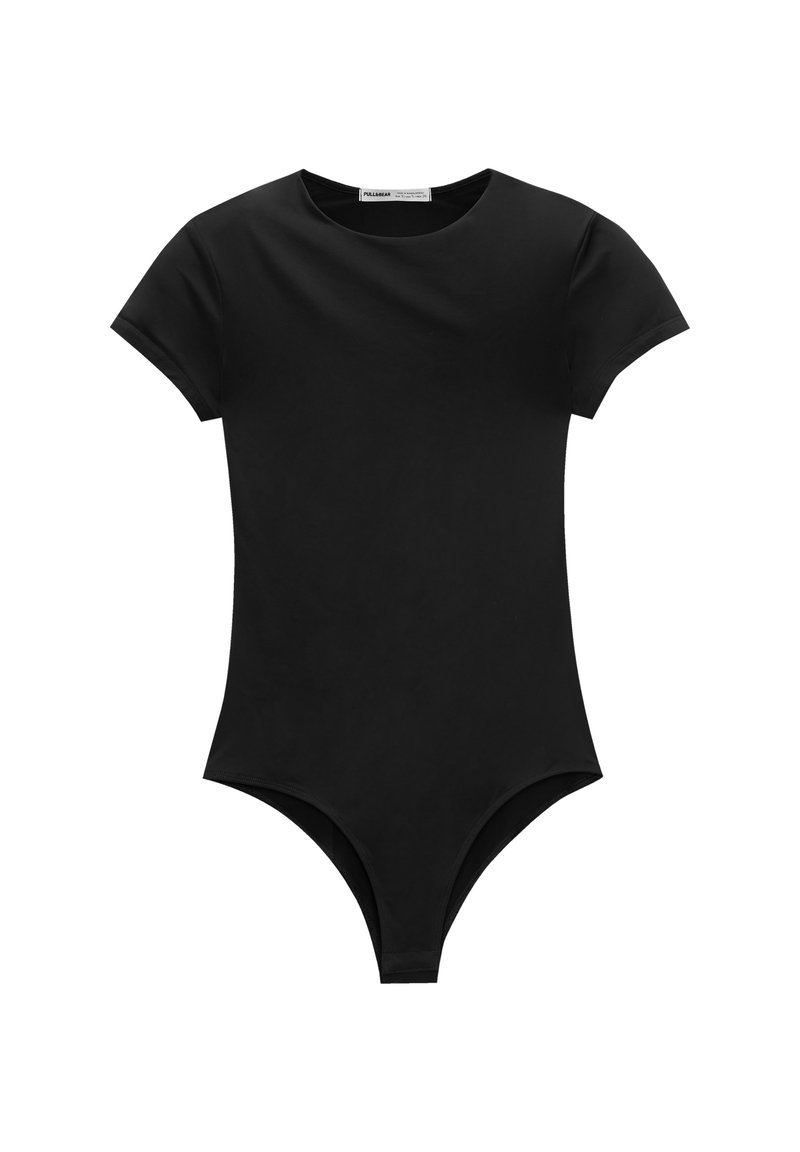 PULL&BEAR PULL&BEAR FITTED SHORT SLEEVE - Basic T-shirt - black Vatertagsangebot