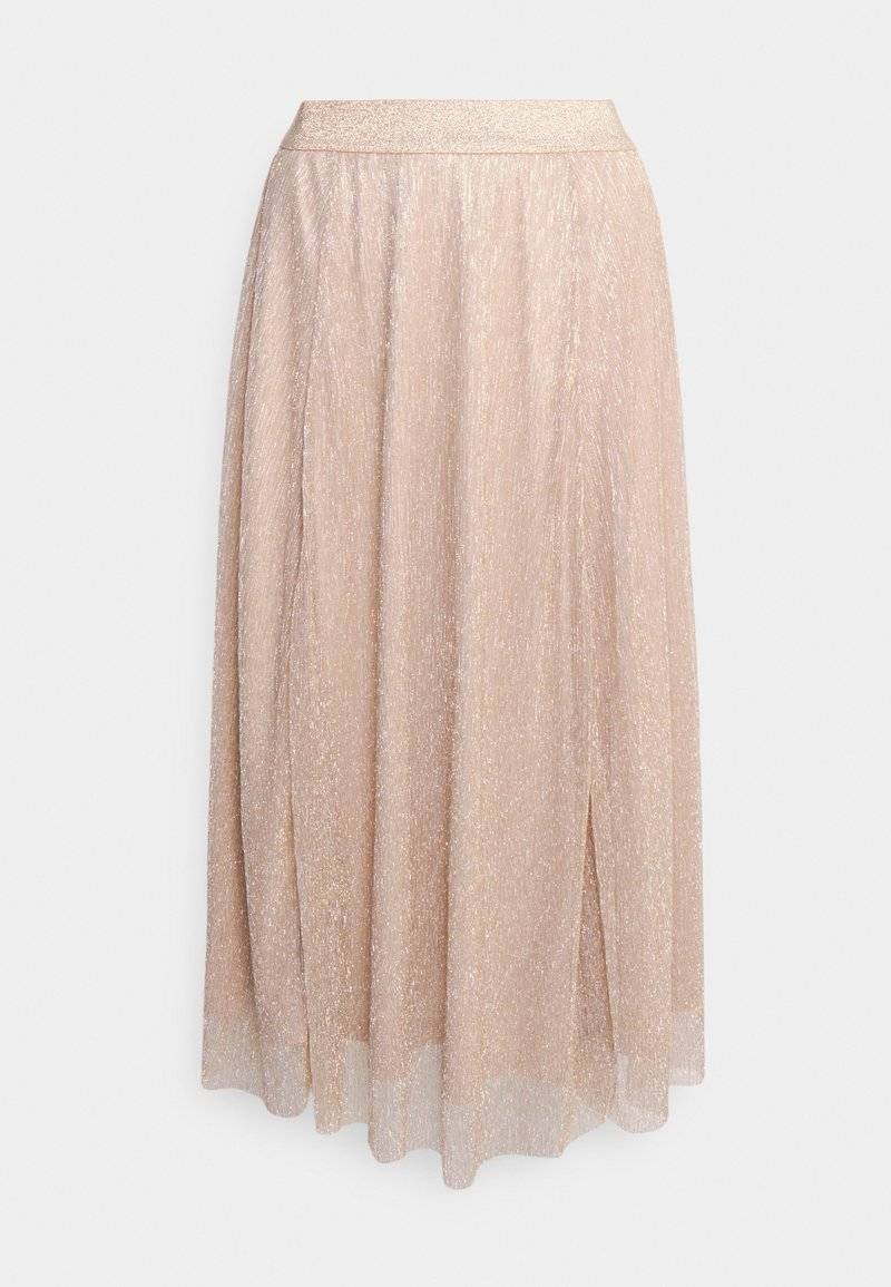 ONLY ONLY ONLTINGA SHINE SKIRT - A-line skirt - beige Online Outlet