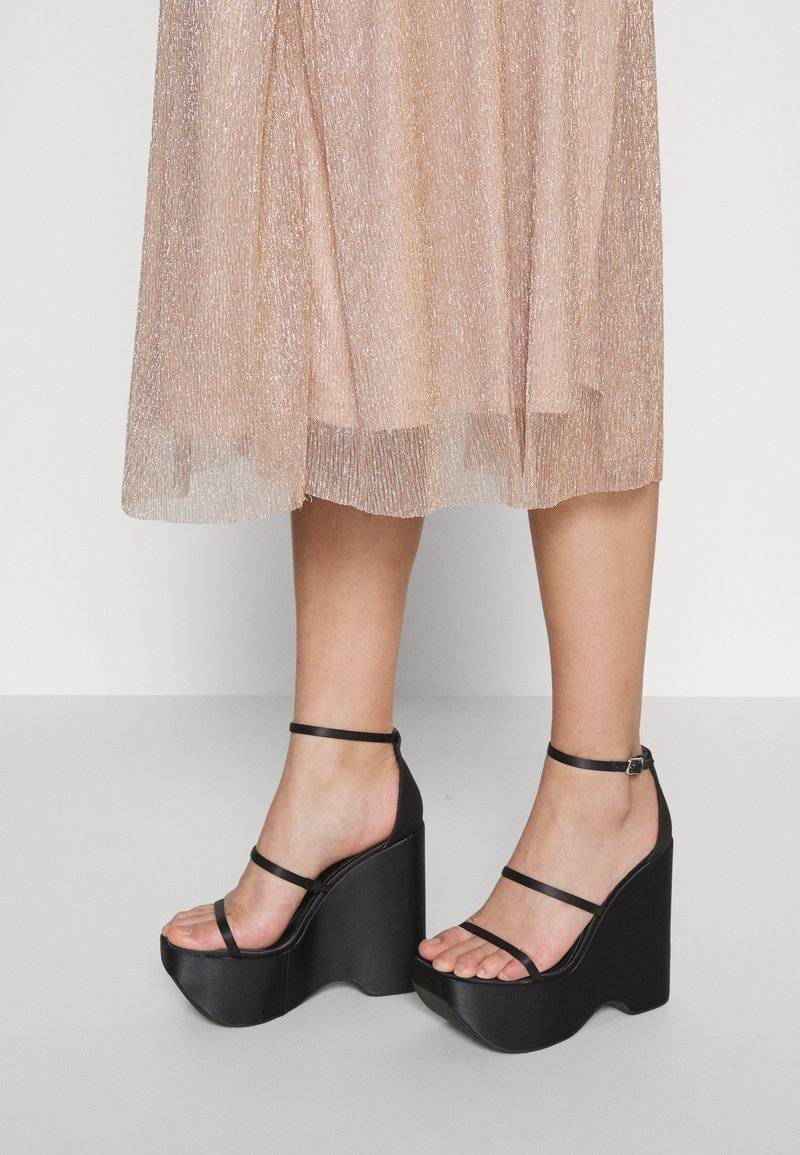 ONLY ONLY ONLTINGA SHINE SKIRT - A-line skirt - beige Online Outlet