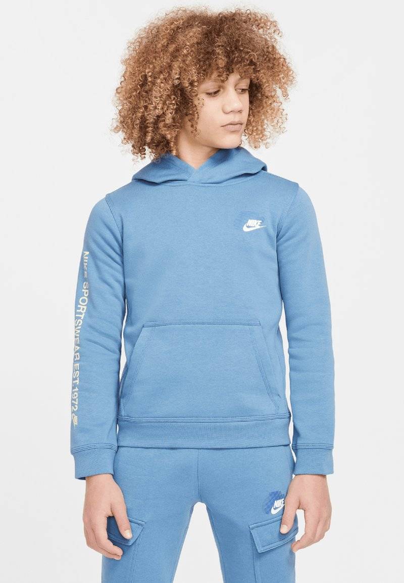 Nike Sportswear Nike Sportswear FLEECE HOODIE - Hoodie - aegean storm Zeitlich begrenztes Angebot