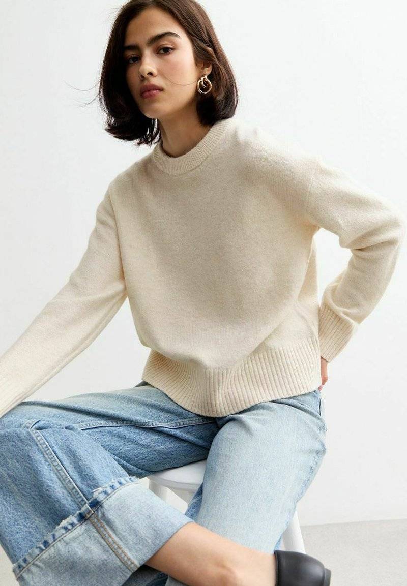 New Look New Look CREW NECK - Jumper - off white Kostenlose Rückgabe