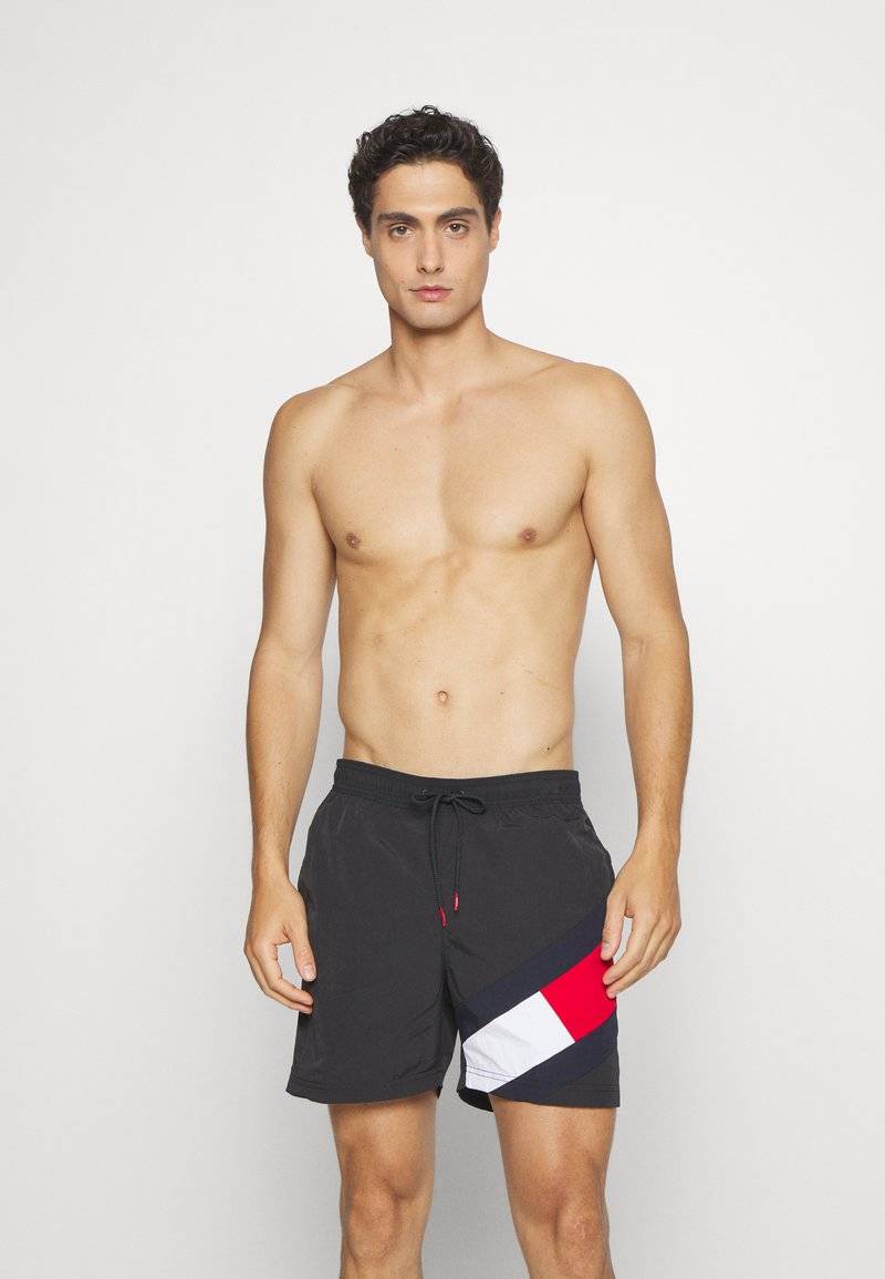 Tommy Hilfiger Tommy Hilfiger DRAWSTRING - Swimming shorts - black 50% Rabatt für begrenzte Zeit