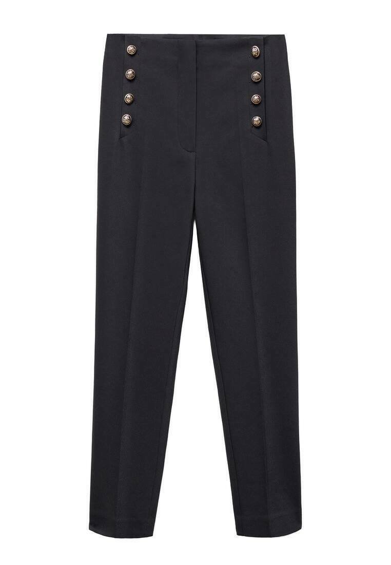 Mango Mango Chinos - black Lagerräumung