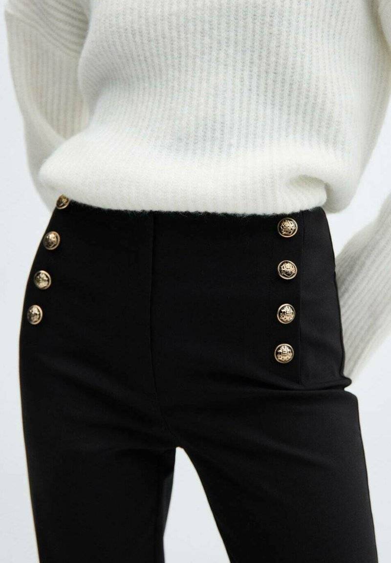 Mango Mango Chinos - black Lagerräumung