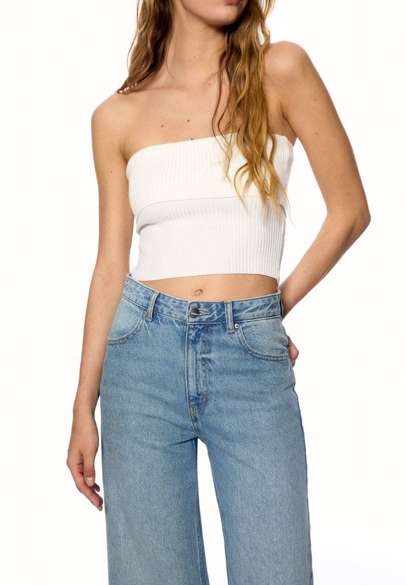 PULL&BEAR PULL&BEAR HIGH WAIST - Flared Jeans - blue Blitzangebot