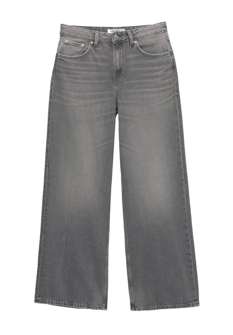 PULL&BEAR PULL&BEAR OVERSIZE - Flared Jeans - grey Neuheiten