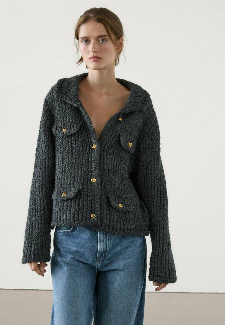 Massimo Dutti Massimo Dutti Cardigan - grey Kauf eins, bekomm eins gratis