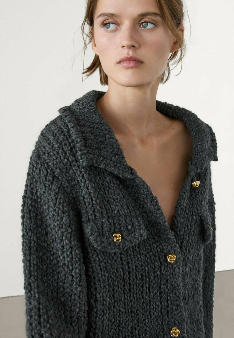 Massimo Dutti Massimo Dutti Cardigan - grey Kauf eins, bekomm eins gratis
