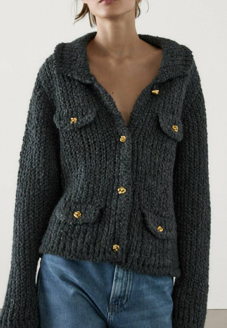 Massimo Dutti Massimo Dutti Cardigan - grey Kauf eins, bekomm eins gratis