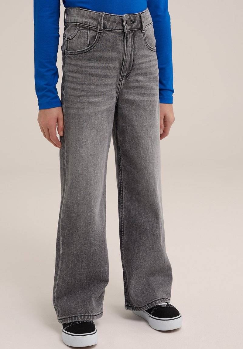 WE Fashion WE Fashion BLUE RIDGE - Flared Jeans - grey Sonderangebote