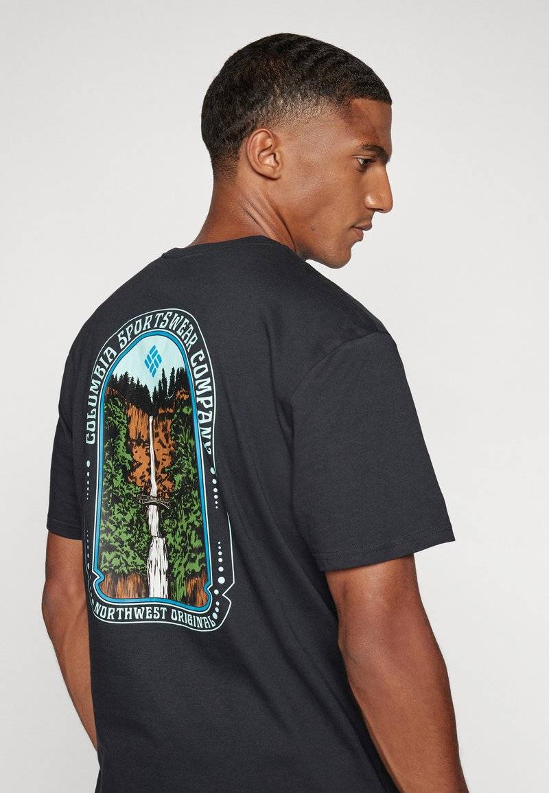 Columbia Columbia CAVALRY TRAIL - Print T-shirt - black Bis zu 50% Rabatt