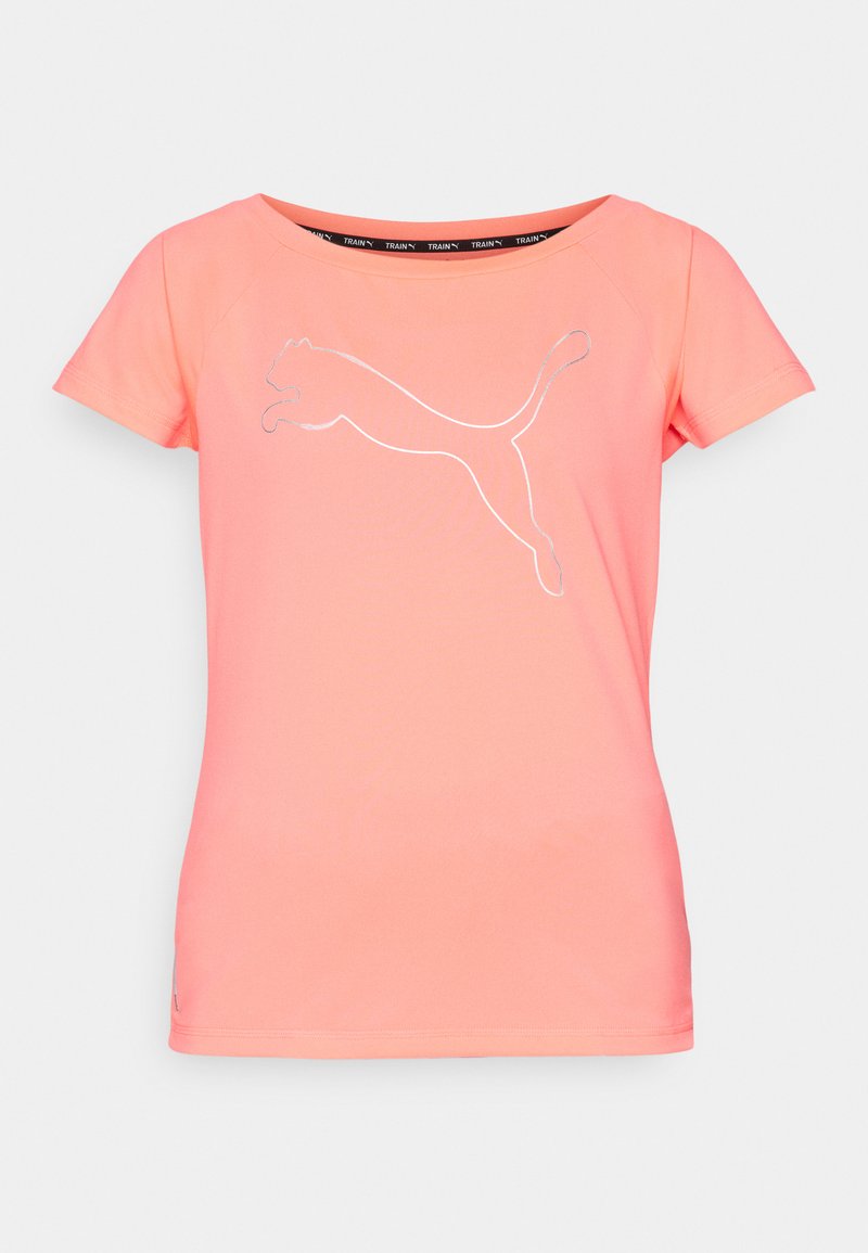 Puma Puma TRAIN FAVORITE CAT TEE - Sports T-shirt - sunset glow Super Rabatt