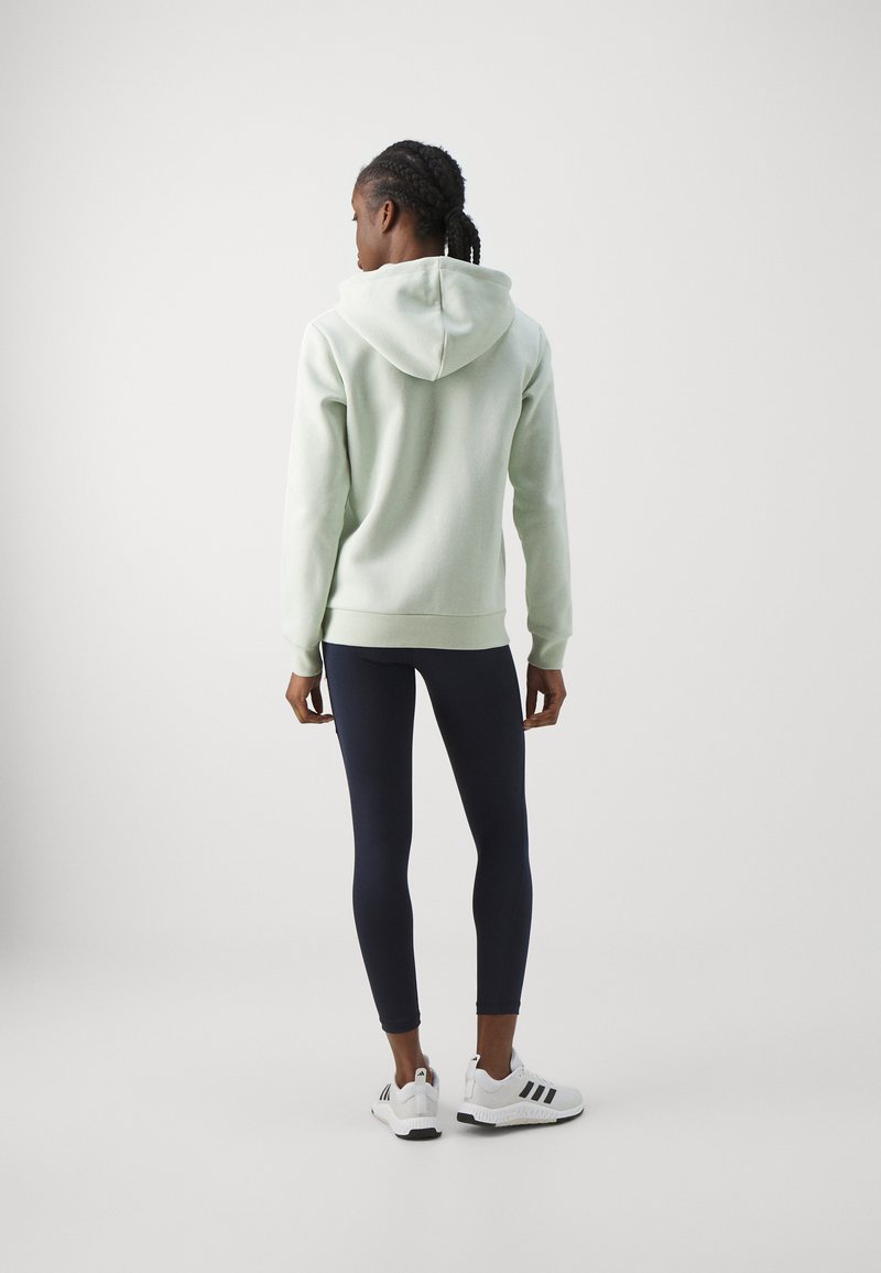 adidas Sportswear adidas Sportswear ESSENTIALS 3 STRIPES FULL ZIP HOODIE - Zip-up sweatshirt - linen green Fabrikladen