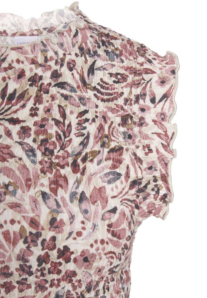 Vivance Vivance Top - creme mauve bedruckt Lagerräumung