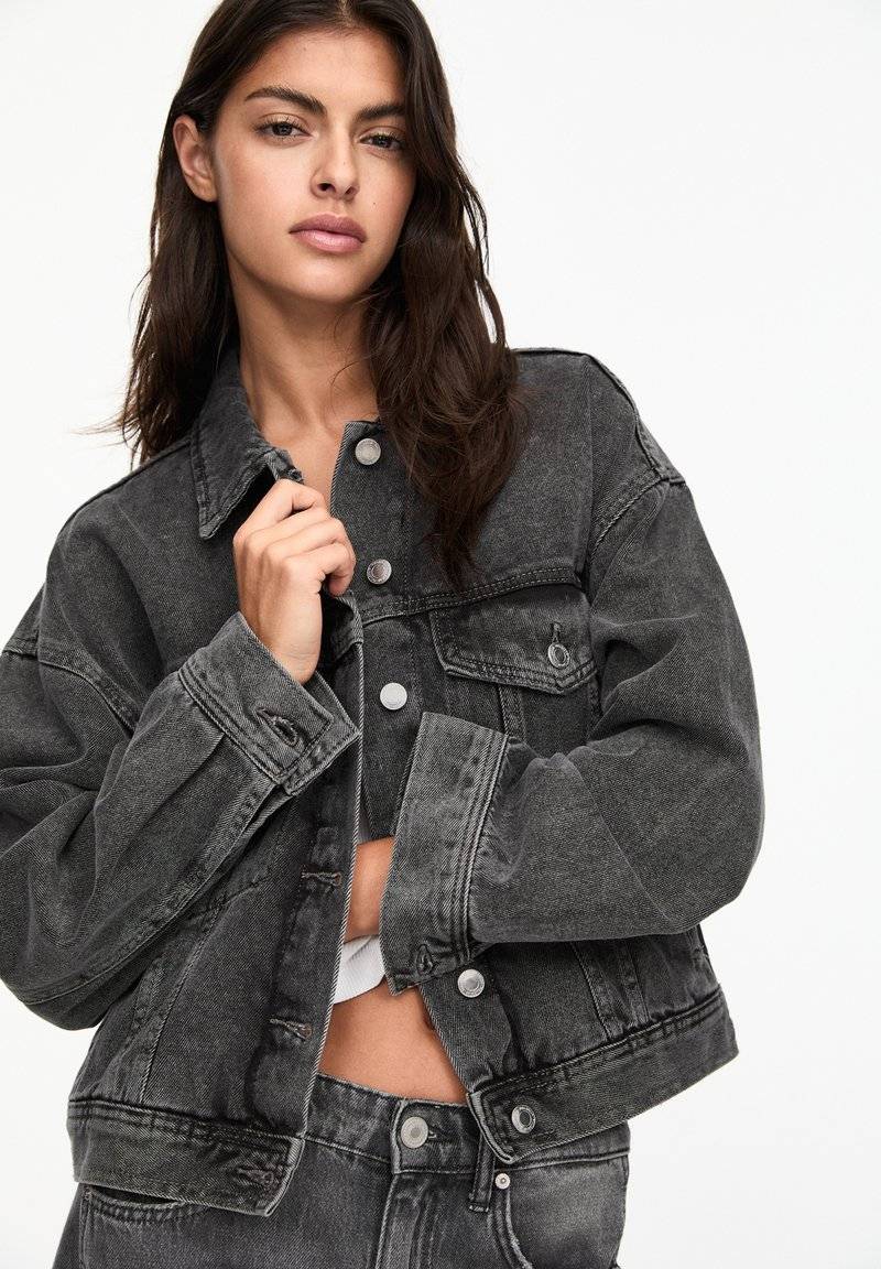 PULL&BEAR PULL&BEAR Denim jacket - grey Neuheiten