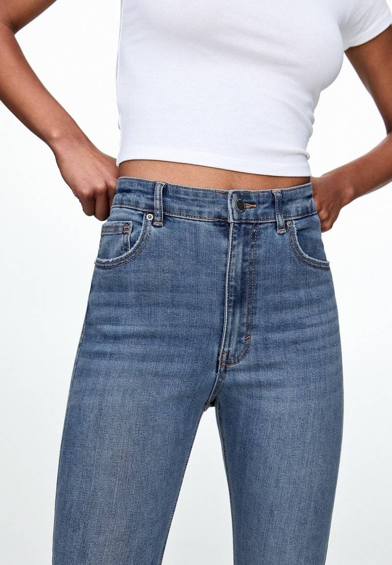 PULL&BEAR PULL&BEAR HIGH WAIST - Jeans Skinny Fit - blue denim Saisonale Angebote