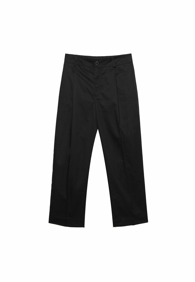 Stradivarius Stradivarius CARROT WITH DARTS DETAIL - Trousers - black Sonderangebote