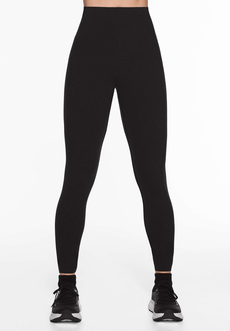OYSHO OYSHO COMPRESSIVE WAIST CONTROL ANKLE-LENGTH - Leggings - black Super Rabatt