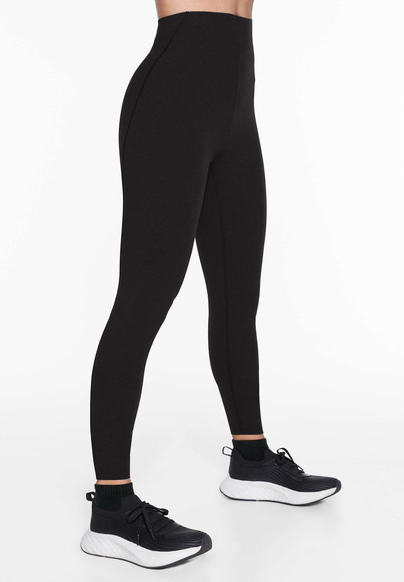 OYSHO OYSHO COMPRESSIVE WAIST CONTROL ANKLE-LENGTH - Leggings - black Super Rabatt
