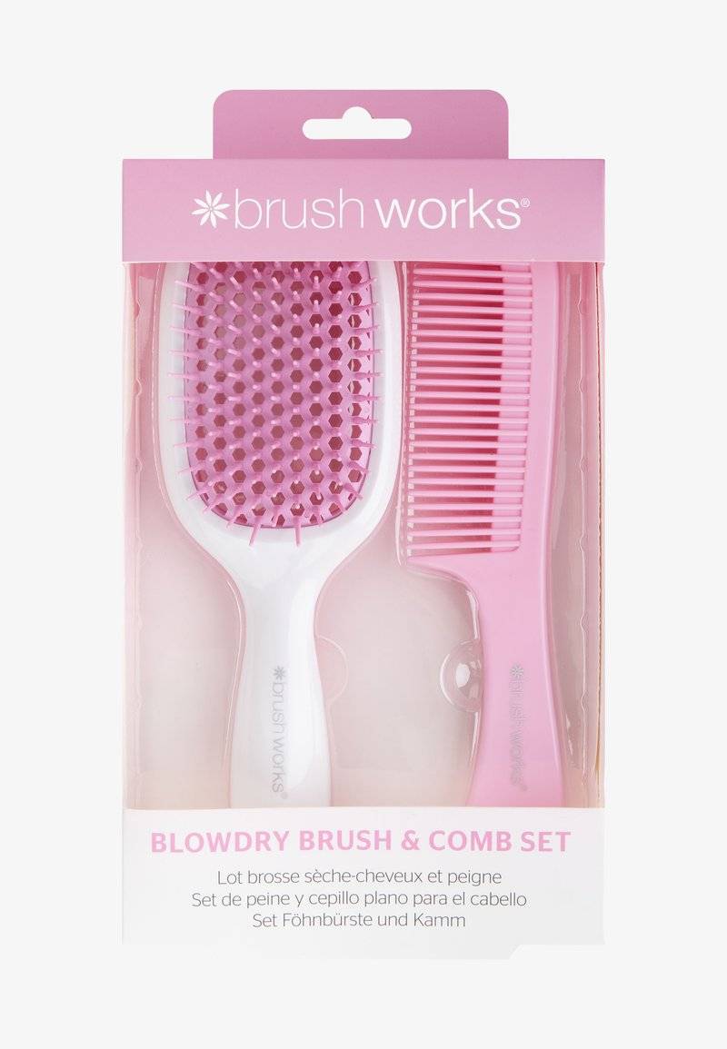 Brushworks Brushworks BRUSHWORKS BLOWDRY BRUSH AND COMB - Hair set - pink & white Kostenloser Versand